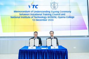 VTC and National Institute of Technology (NIT) Oyama College Signing the Memorandum of Understanding to foster Mutual Exchange and Collaboration to Enhance Academic Performance 
